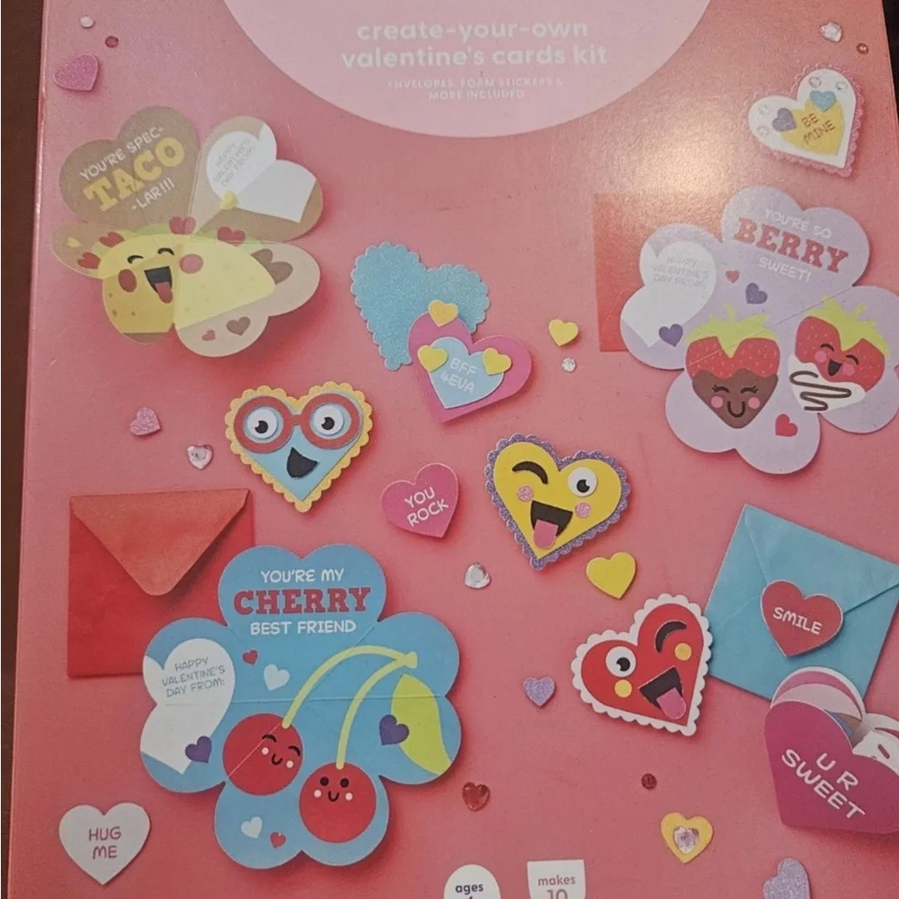 Monday Llama Create Your Own Valentine Cards Kit Brand New